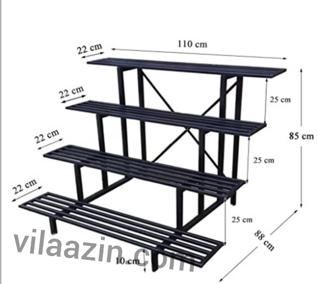 استند گلدان و پایه فلزی تاشو ( کد 749)